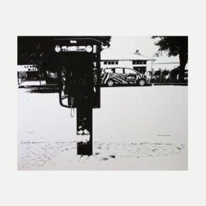 Ink Drawing Public Telephone