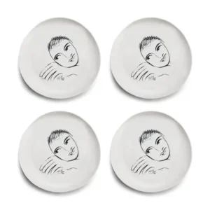 DINNER PLATE SET OF 4  Let's Face It!