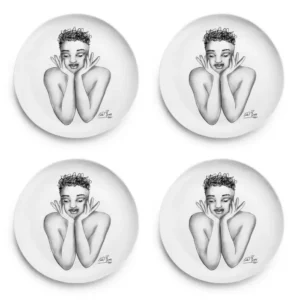 SIDE PLATE SET OF 4  Fascinating
