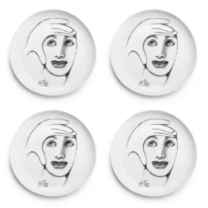 SIDE PLATE SET OF 4  Framed