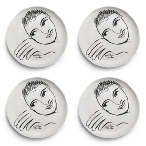SIDE PLATE SET OF 4  Let's Face It!