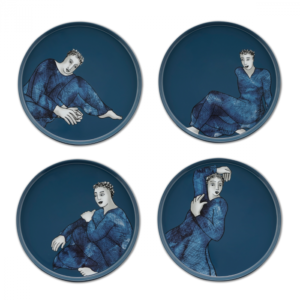 DINNER PLATE SET OF 4  Indigo Blues